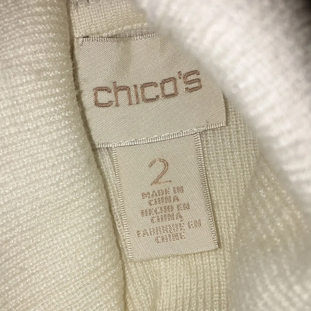 Chico’s Cream Turtleneck | Size 2